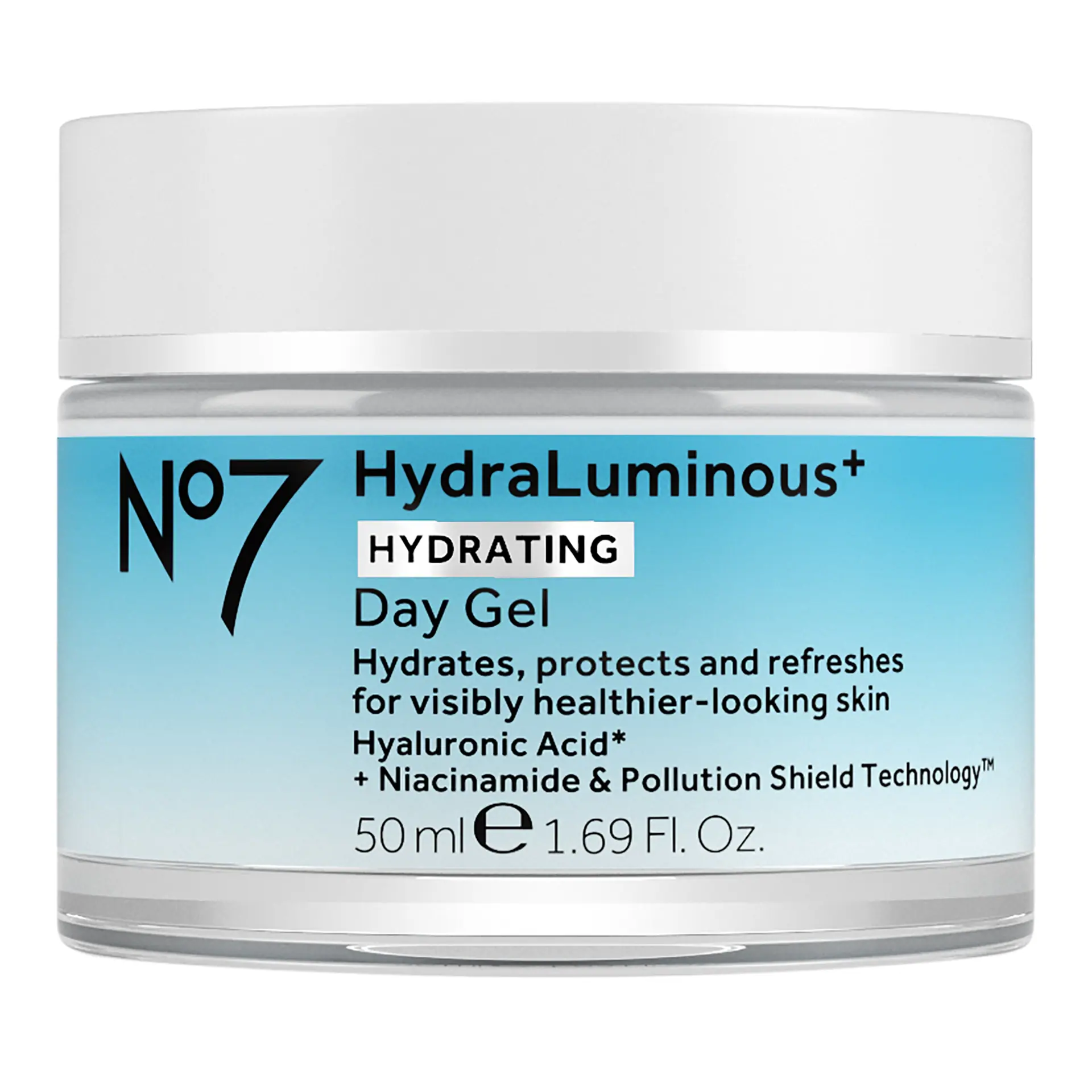 No7 HydraLuminous+ Day Gel 50ml