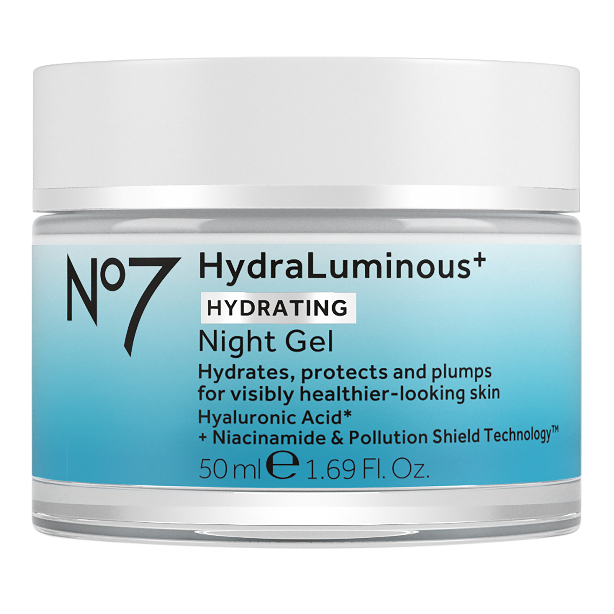No7 HydraLuminous+ Night Gel 50ml