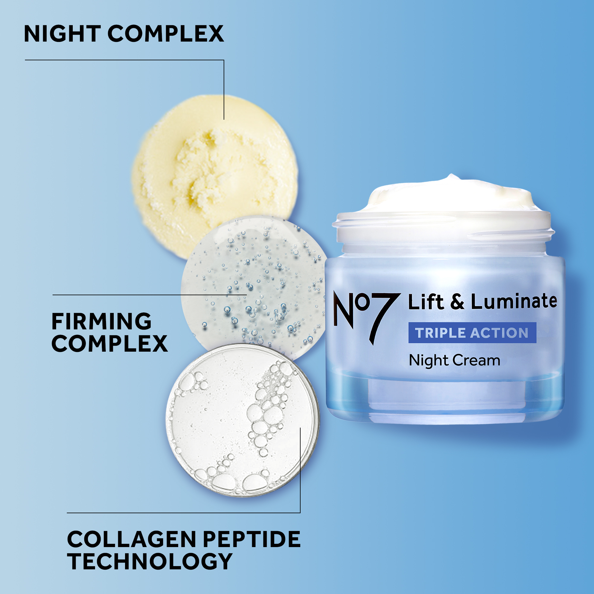 No7 Lift & Luminate Triple Action Night Cream 50ml