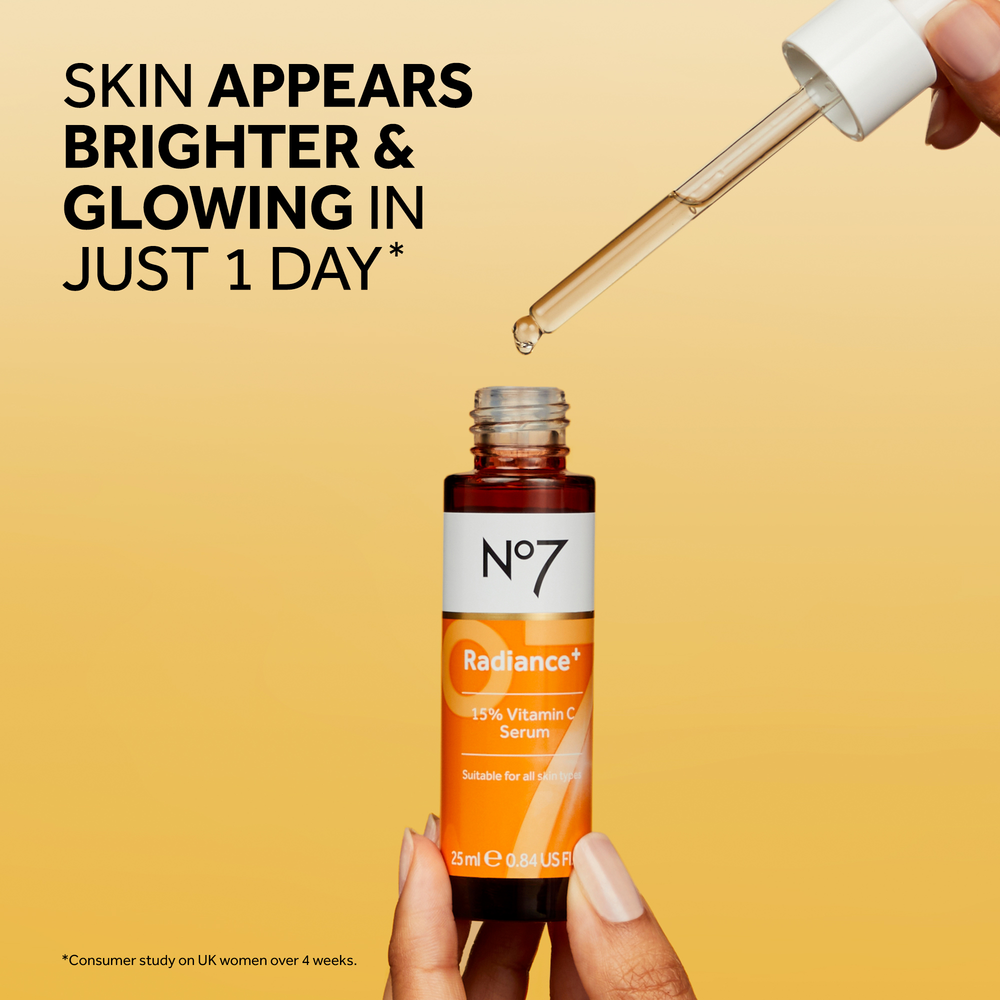 No7 Radiance+ 15% Vitamin C Serum 25ml
