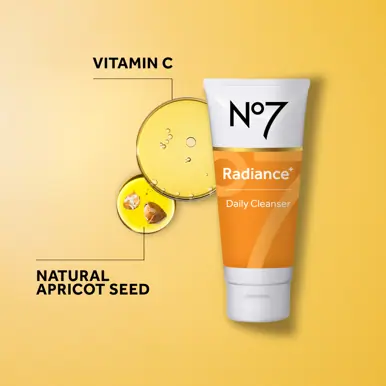 No7 Radiance+ Daily Energising Exfoliating Cleanser 100ml