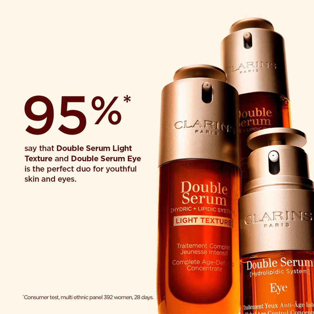 美容液 CLARINS Double Serum 50ml Light Texture DOUBLE SERUM® Light Texture - Firming + Smoothing Anti-Aging