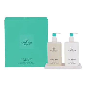 Glasshouse Fragrances 450ml Hand Wash, Hand Lotion & Tray - LOST IN AMALFI