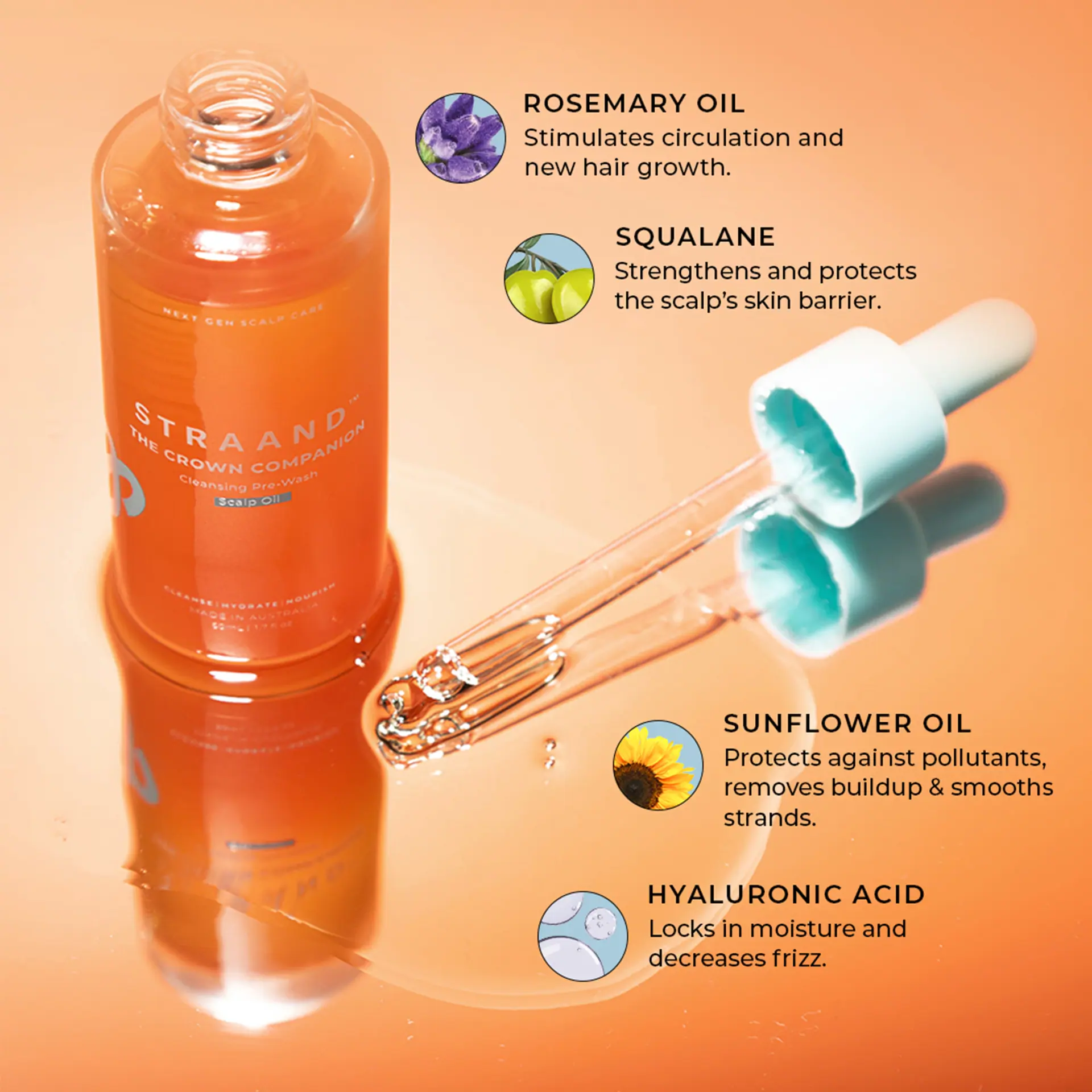 STRAAND The Crown Companion Cleansing Pre-Wash Scalp Oil