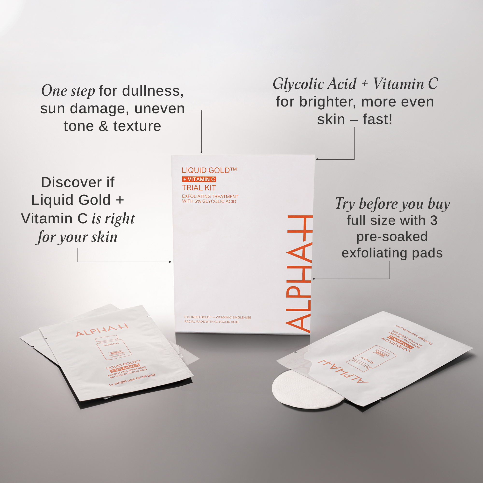 Alpha-H Liquid Gold + Vitamin C Trial Kit