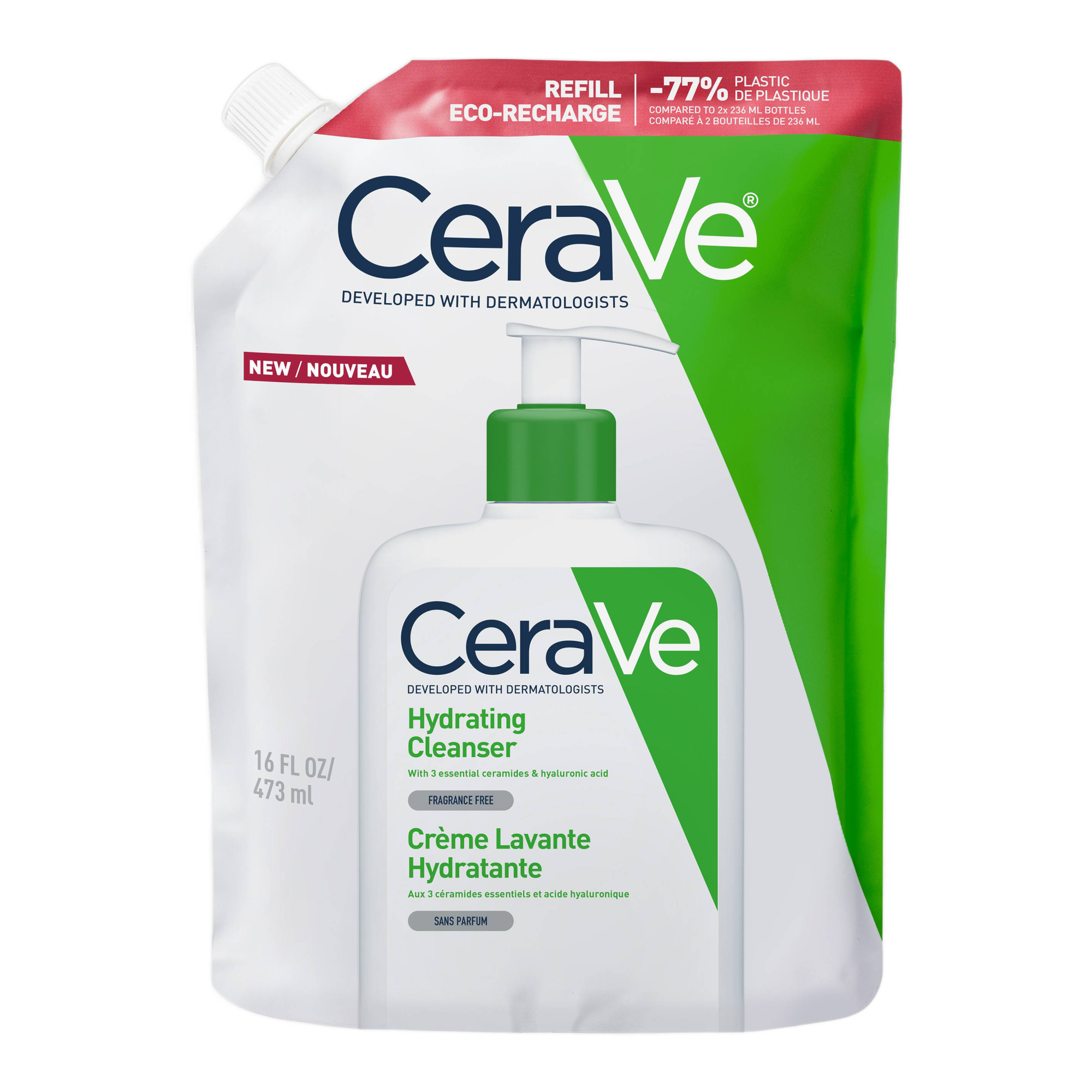 CeraVe Hydrating Cleanser Eco-Recharge Refill 473ml