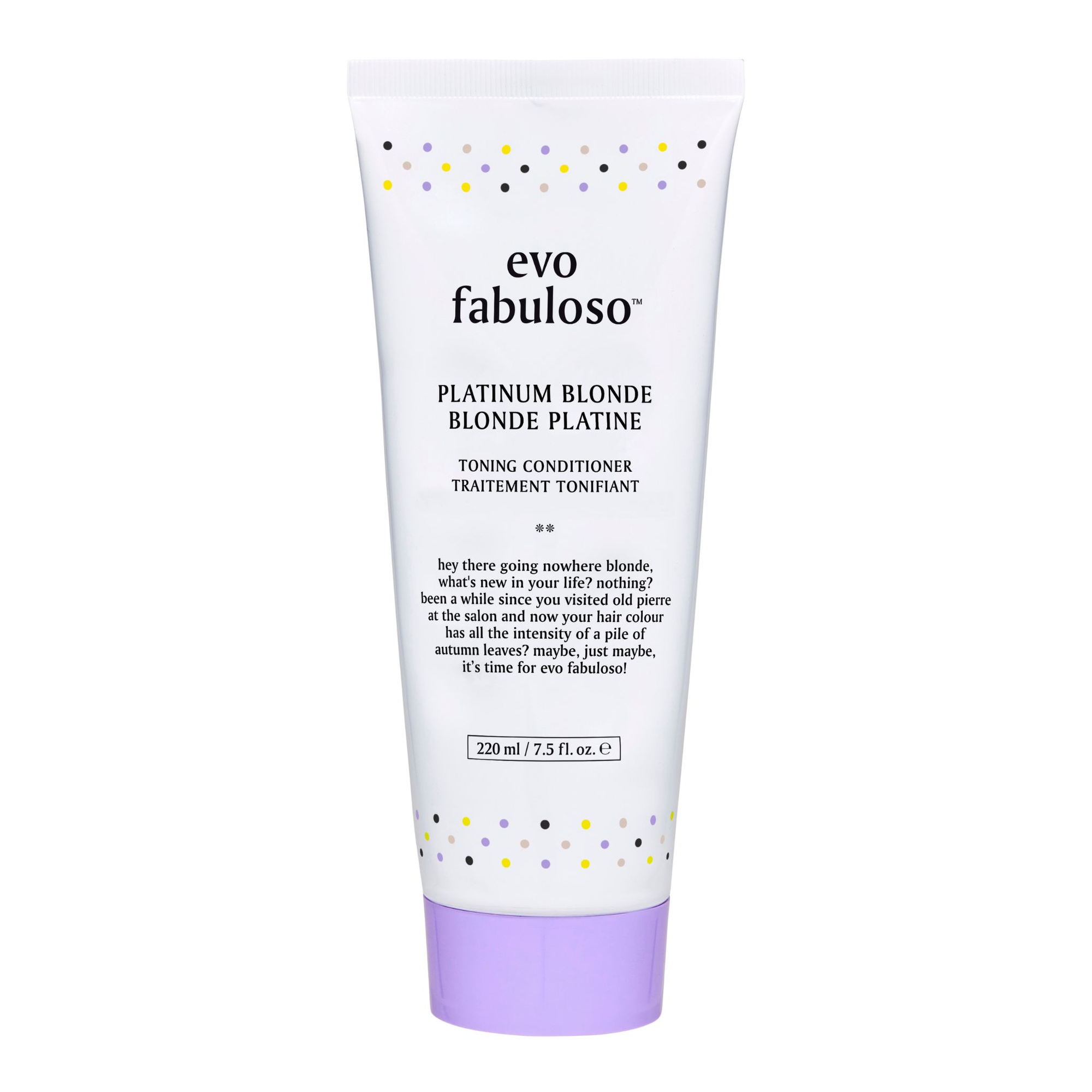 evo Fabuloso Platinum Blonde Toning Conditioner 220ml