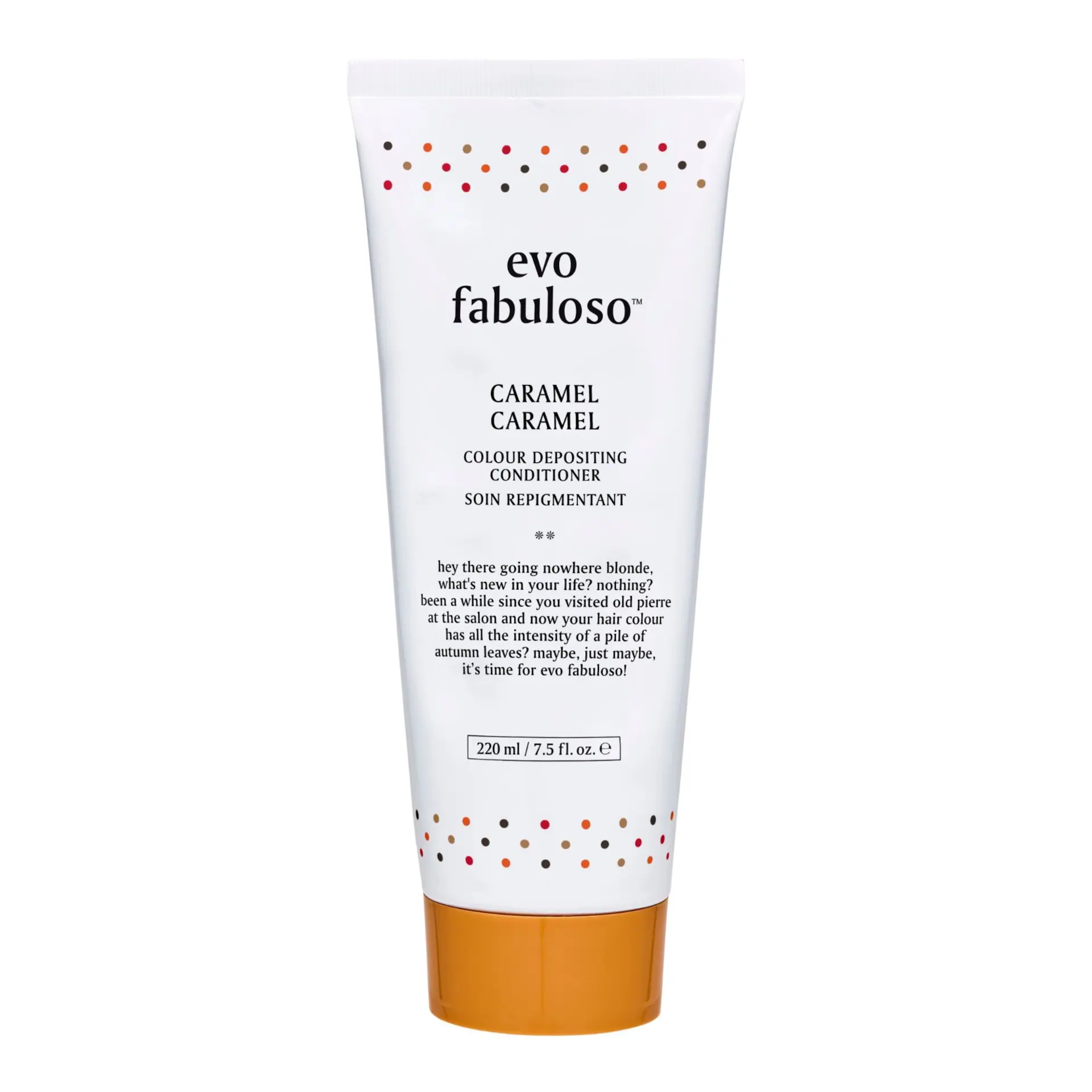 evo fabuloso caramel colour depositing conditioner 220ml