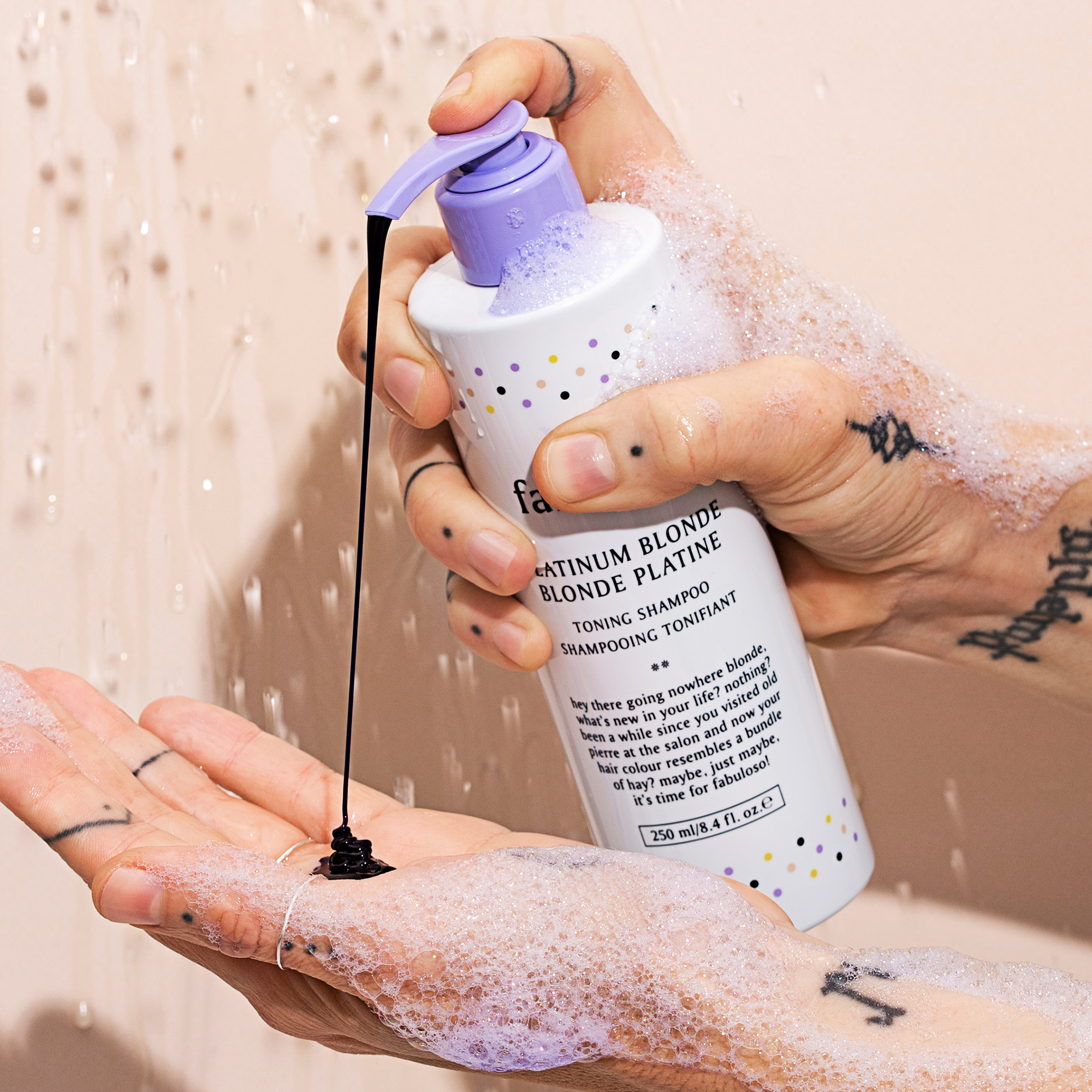 evo Fabuloso Platinum Blonde Toning Shampoo 250ml