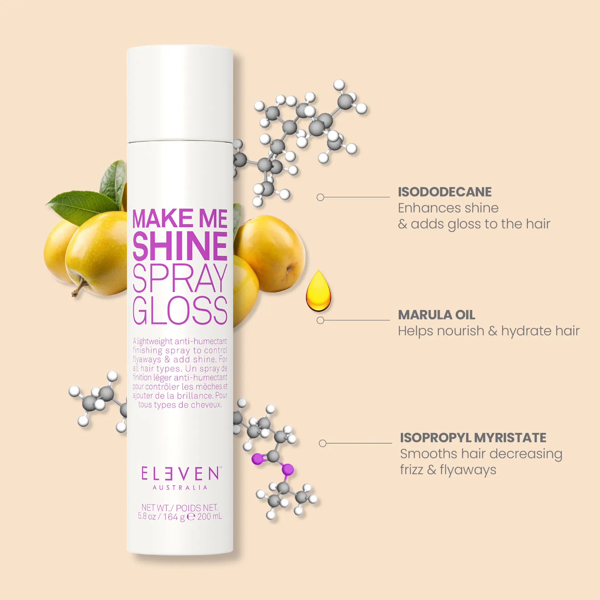 ELEVEN Australia Make Me Shine Spray Gloss 200ml