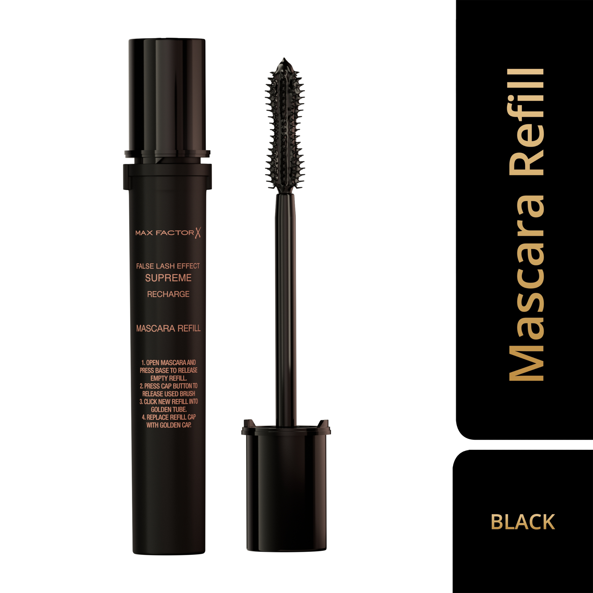 Max Factor False Lash Effect Supreme Recharge Mascara Refill, Black