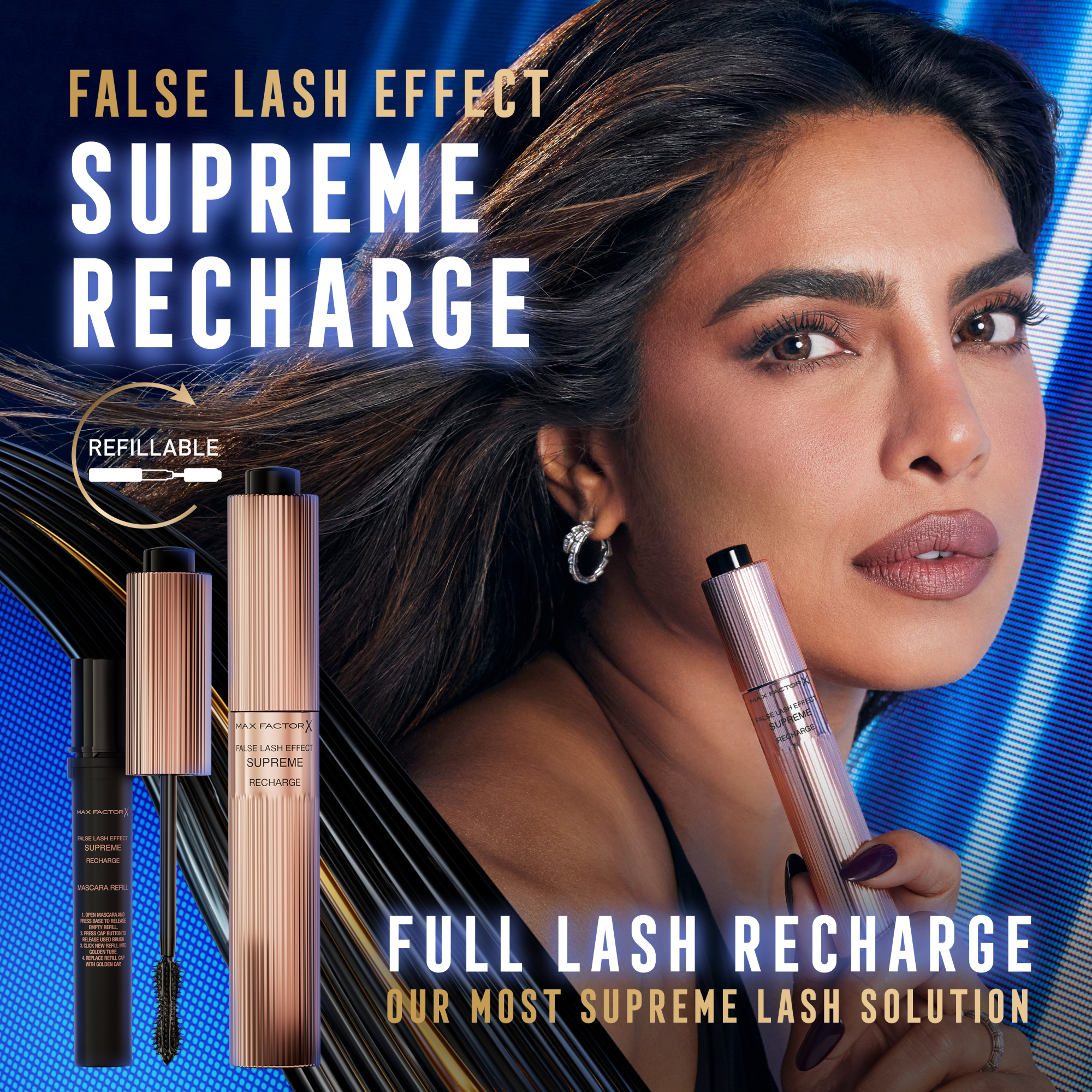 Max Factor False Lash Effect Supreme Recharge Mascara Refill, Black