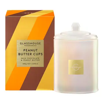 Glasshouse Fragrances Sugar Coated Peanut Butter cups 380g candle