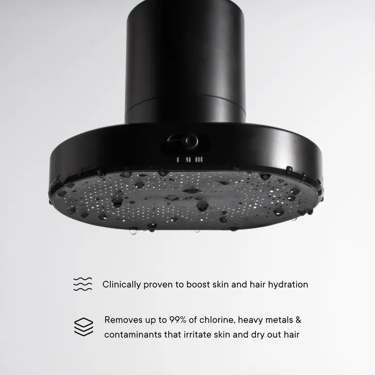 Qure Skincare Shower Filter Black