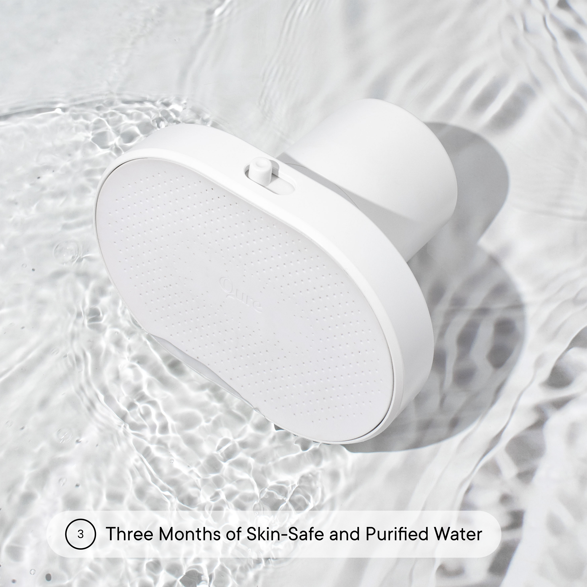 Qure Skincare Shower Filter White