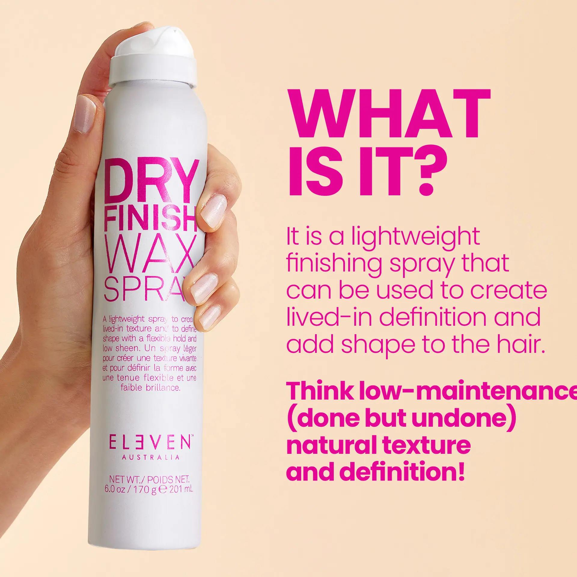 ELEVEN Australia Dry Finish Wax Spray 200ml