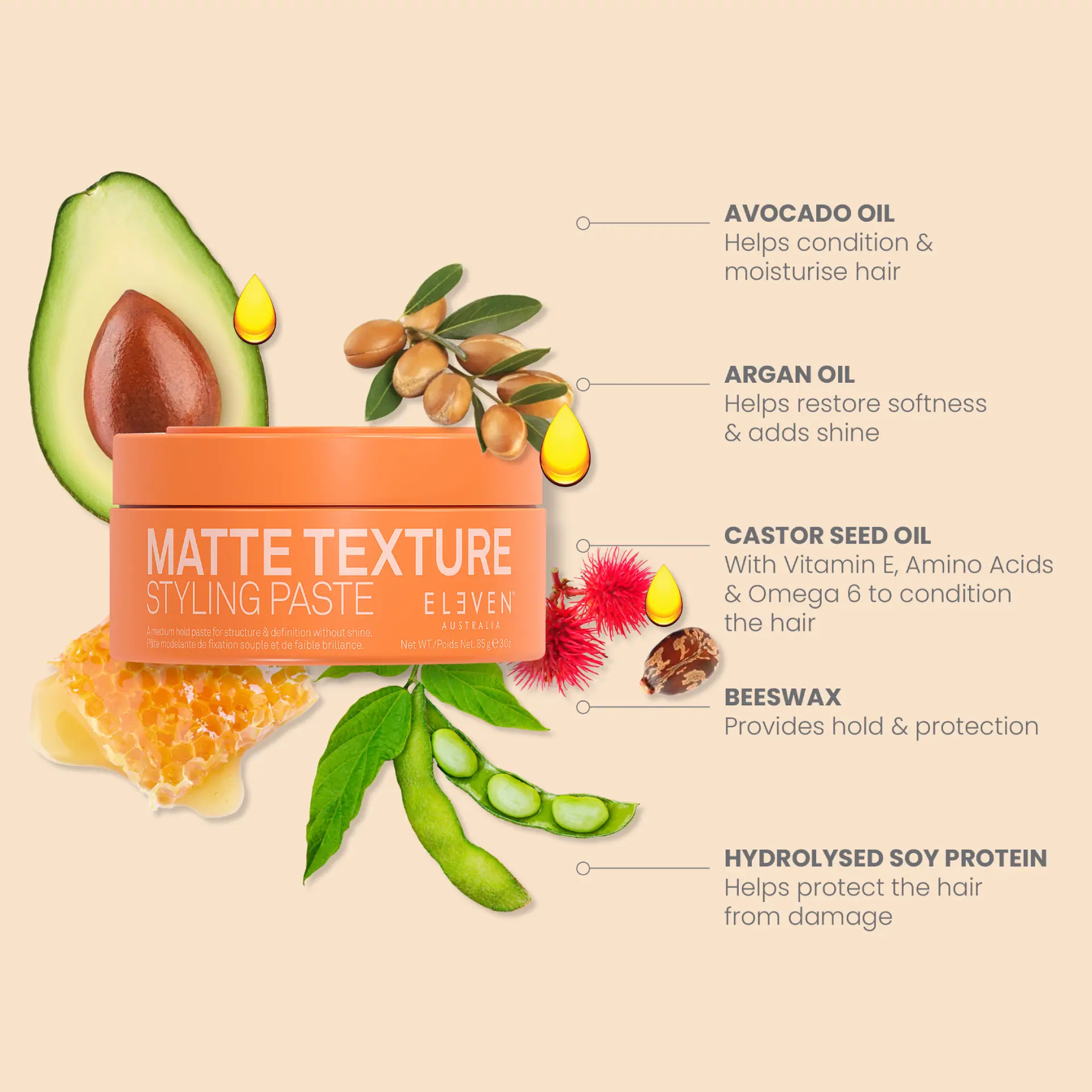ELEVEN Australia Matte Texture Styling Paste - 85g