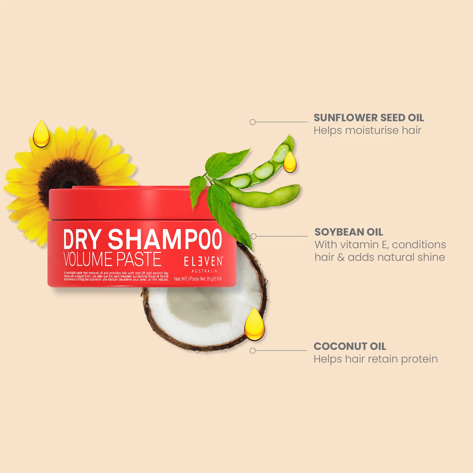 ELEVEN Australia Dry Shampoo Volume Paste 85g