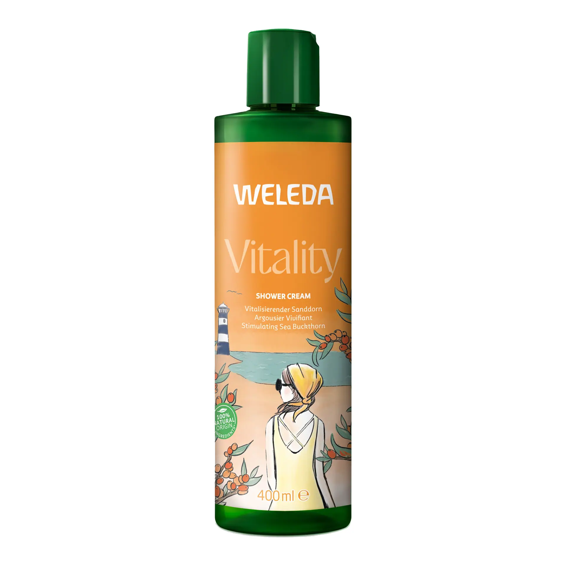Weleda Vitality Shower Cream - Sea Buckthorn 400ml