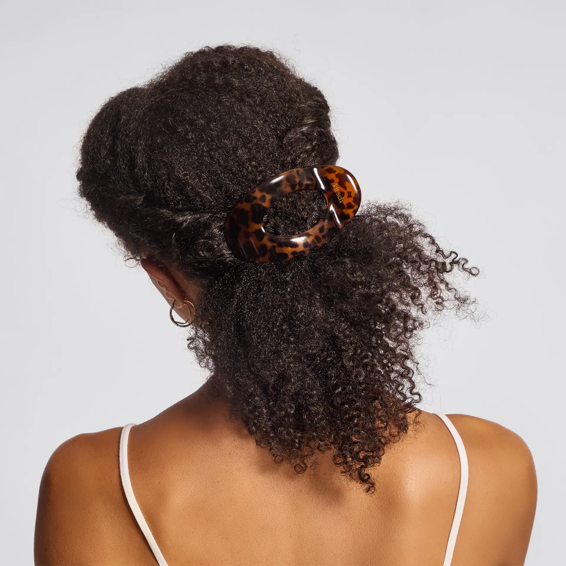 Kitsch Recycled Plastic Medium Flat Cloud Clip - Tort
