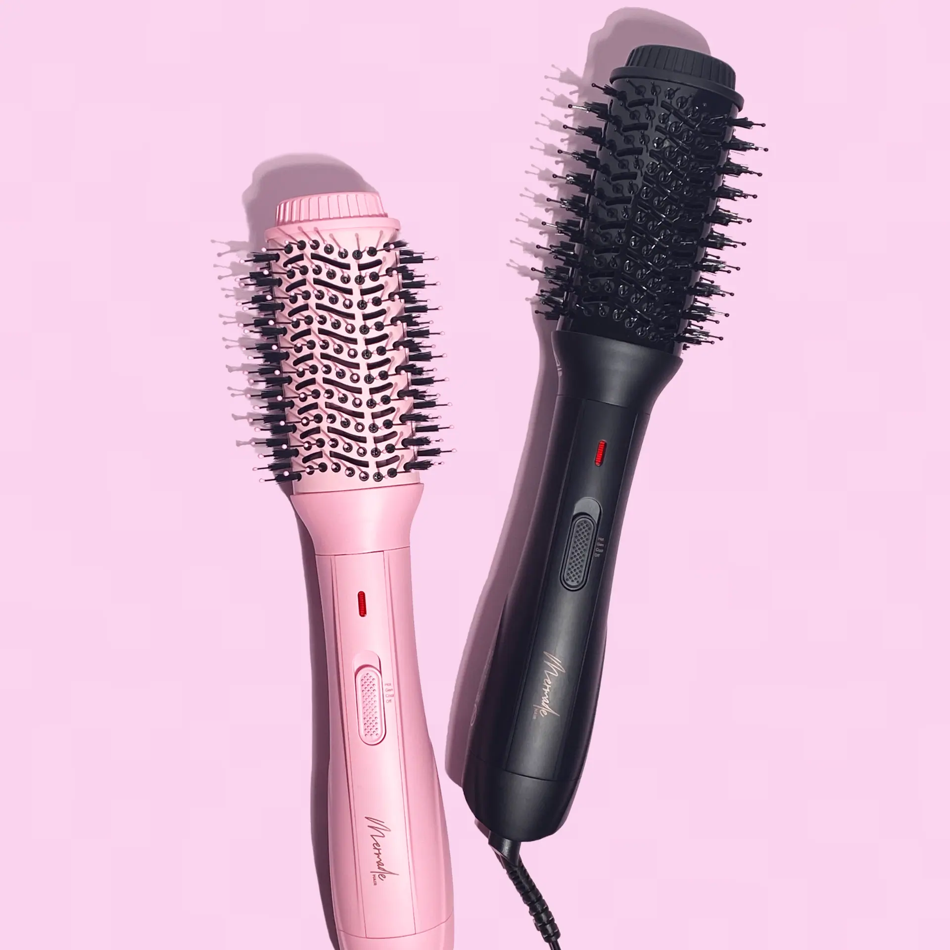 Mermade Hair Blow Dry Brush in Black