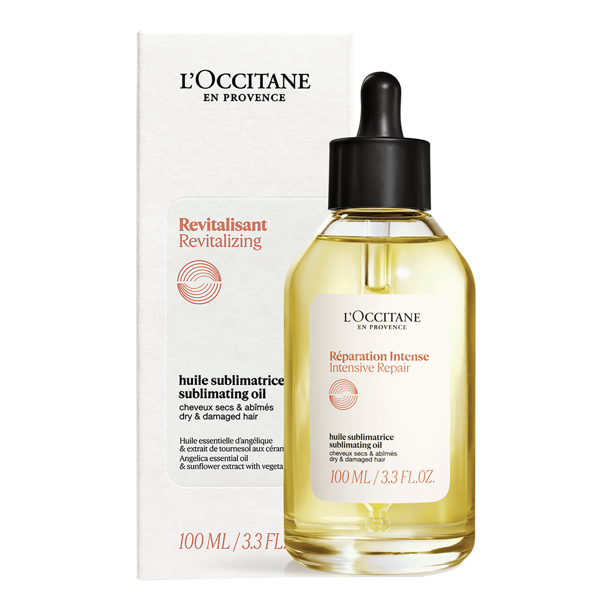 L'Occitane Intensive Repair Sublimating Hair Oil 100ml - Adore Beauty