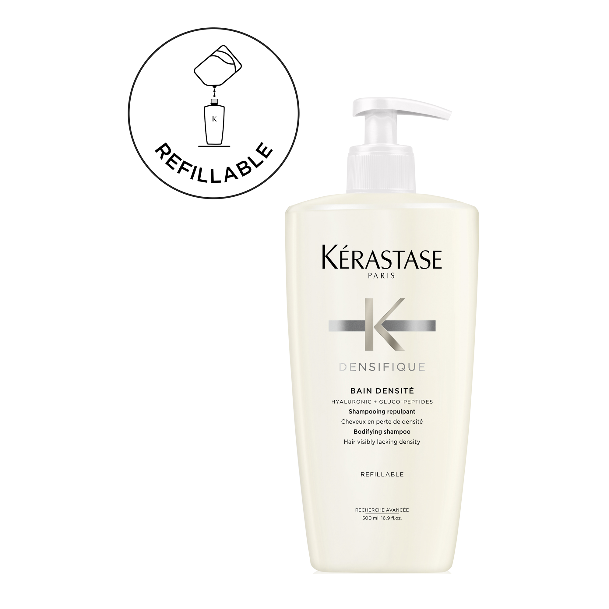 Kérastase Densifique Bain Densité Shampoo For Hair Visibly Lacking Density 500ml