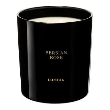 Lumira Glass Candle - Persian Rose Large