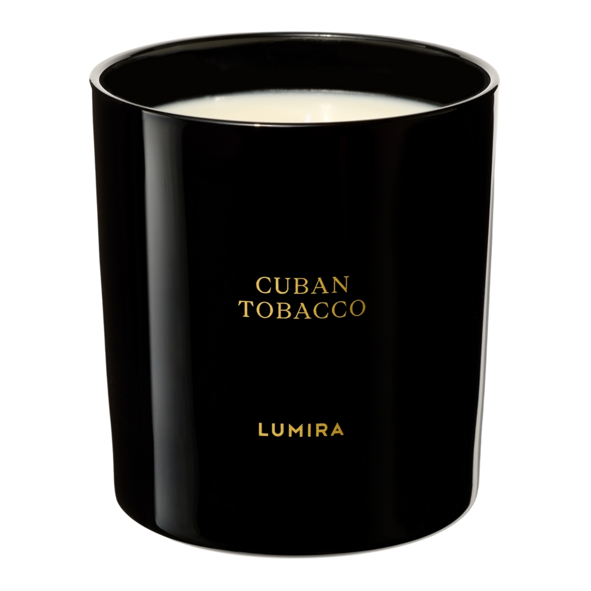 Lumira Glass Candle -  Cuban Tobacco Large