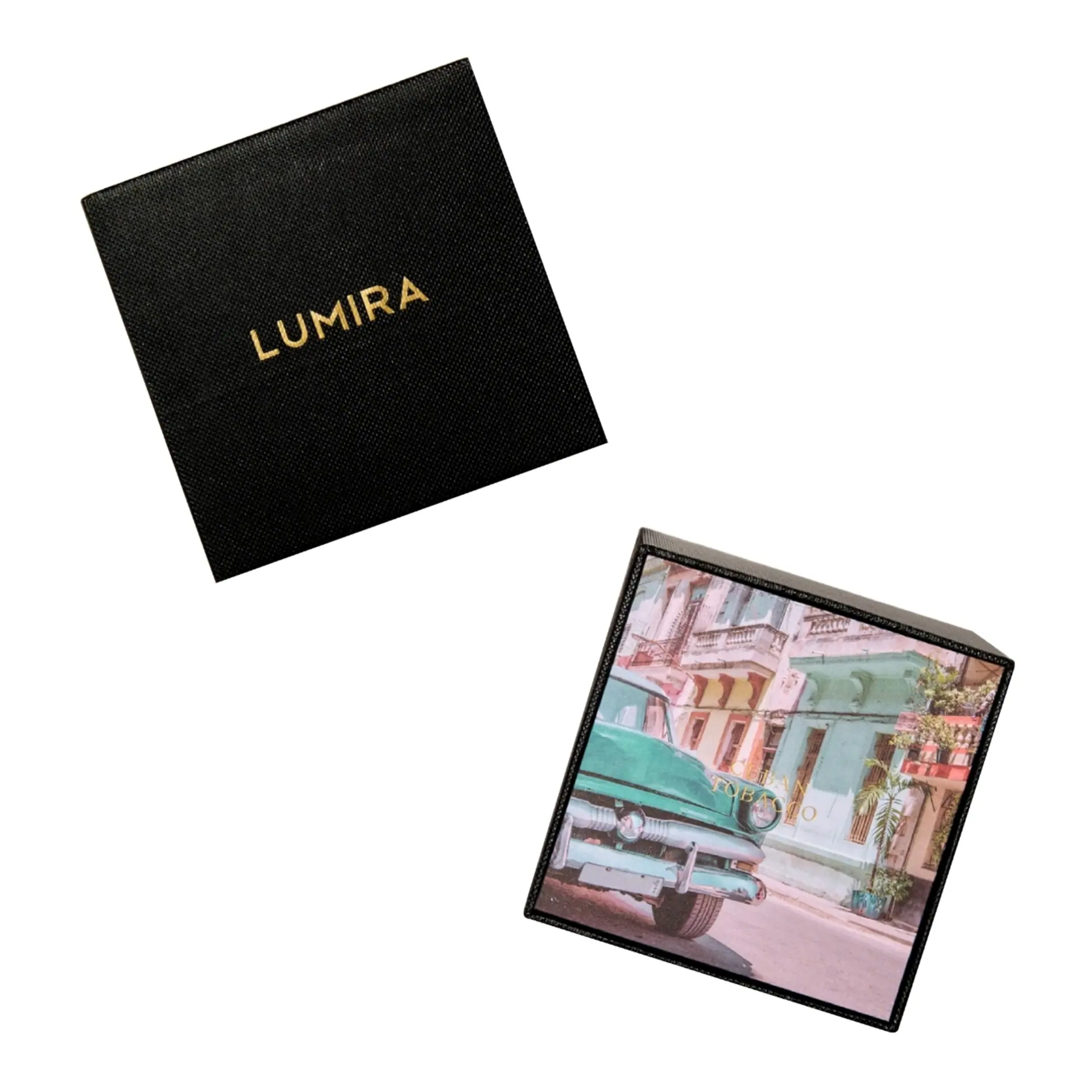 Lumira Glass Candle - Cuban Tobacco Large