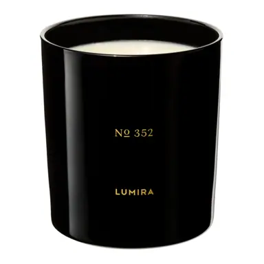 Lumira Glass Candle - No352 Leather & Cedar Large