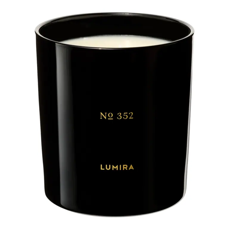 Lumira Glass Candle - No352 Leather & Cedar Large