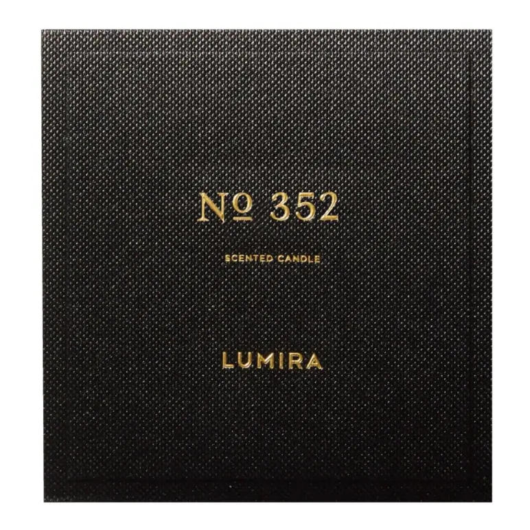 Lumira Glass Candle - No352 Leather & Cedar Large