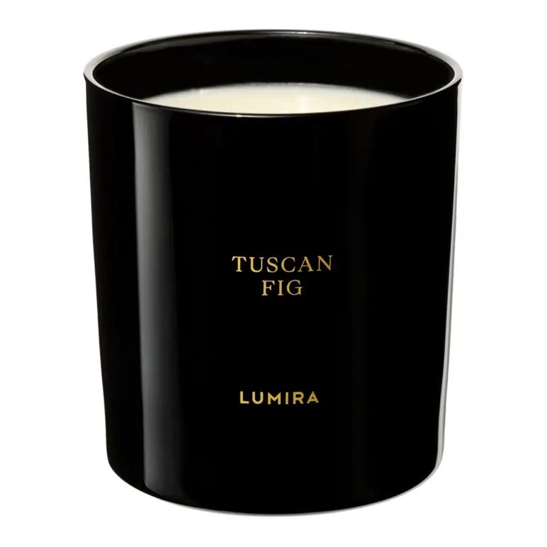 Lumira Glass Candle - Tuscan Fig Large