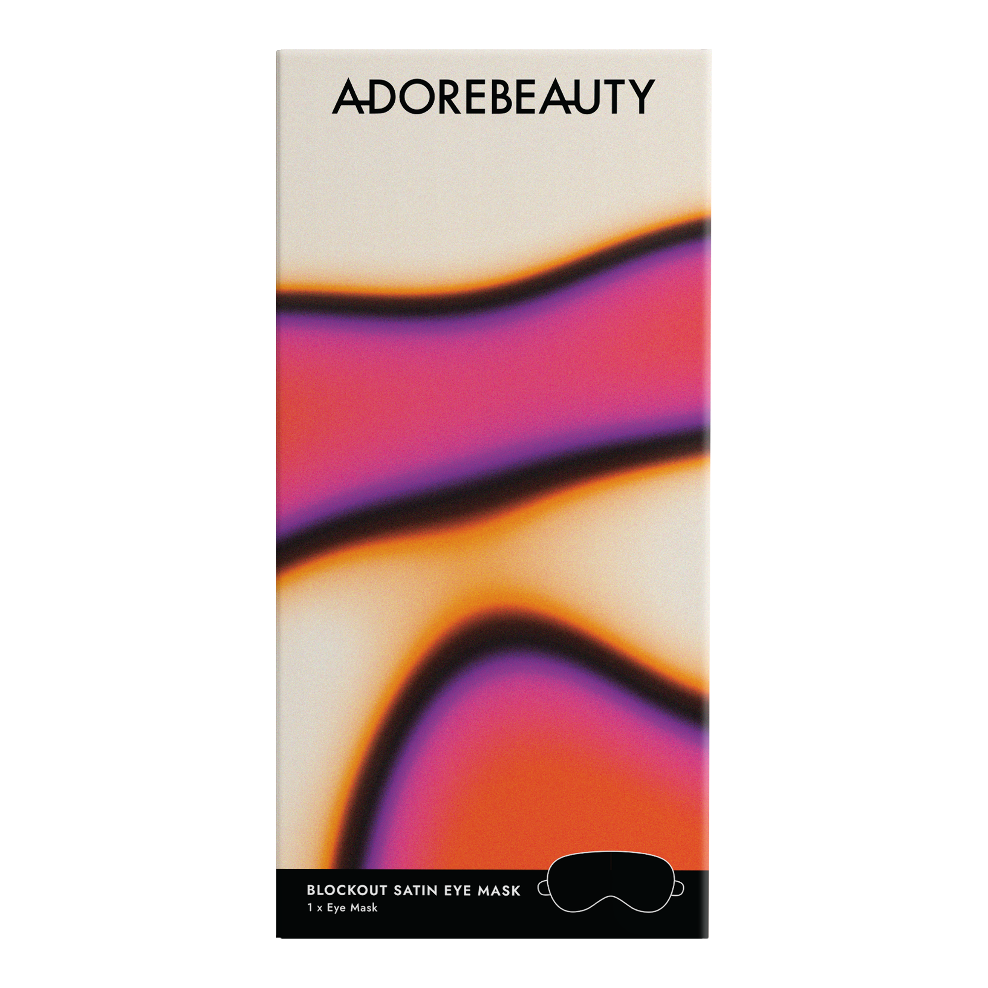 Adore Beauty Blockout Satin Eye Mask - Black LIMITED EDITION