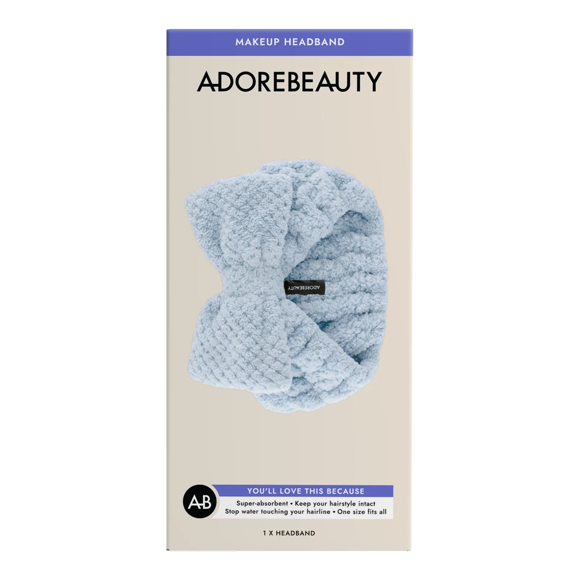 Adore Beauty Makeup Headband - Blue