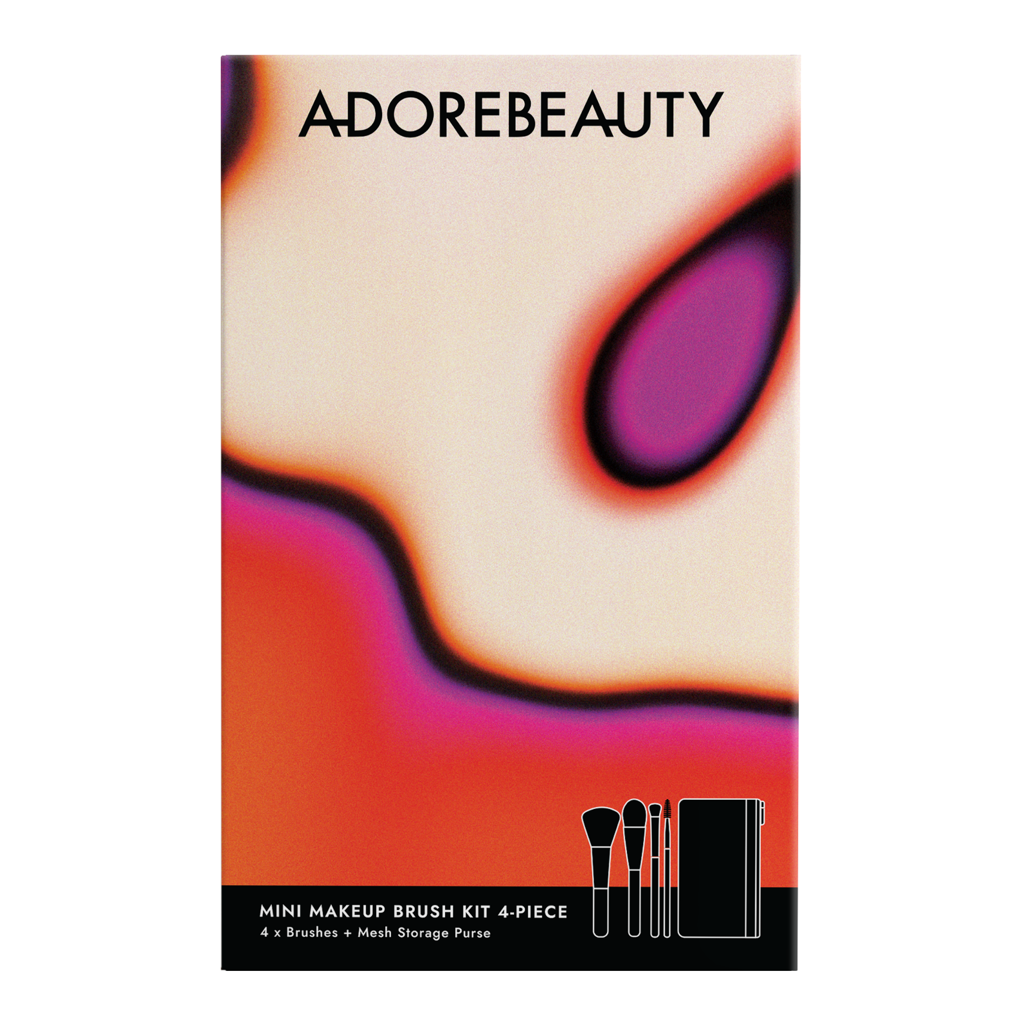 Adore Beauty Mini Makeup Brush Kit 4-Piece LIMITED EDITION