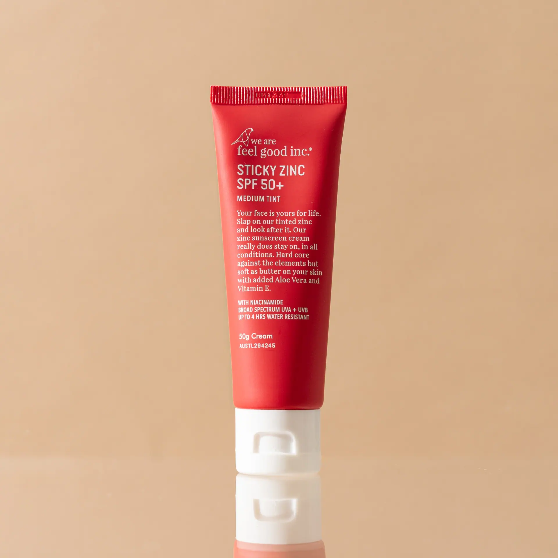 We Are Feel Good Inc. Sticky Zinc SPF50+ 50g Medium Tint