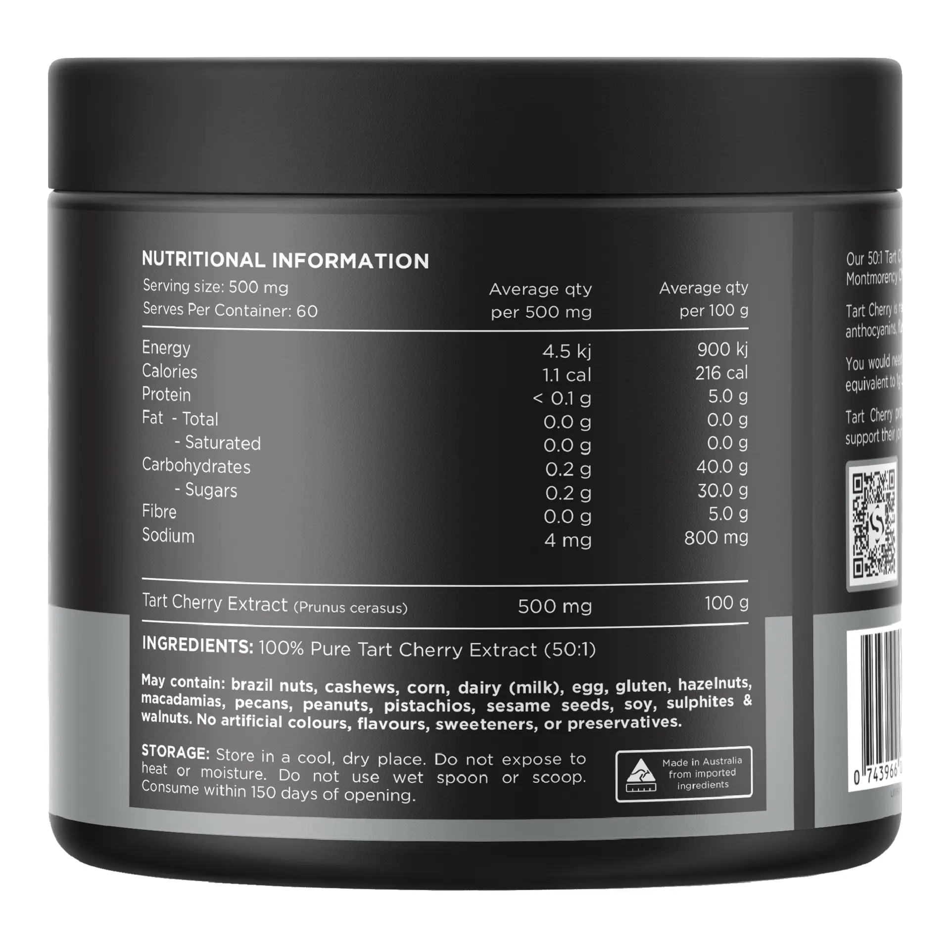 Switch Nutrition Tart Cherry Powder (60 serves)