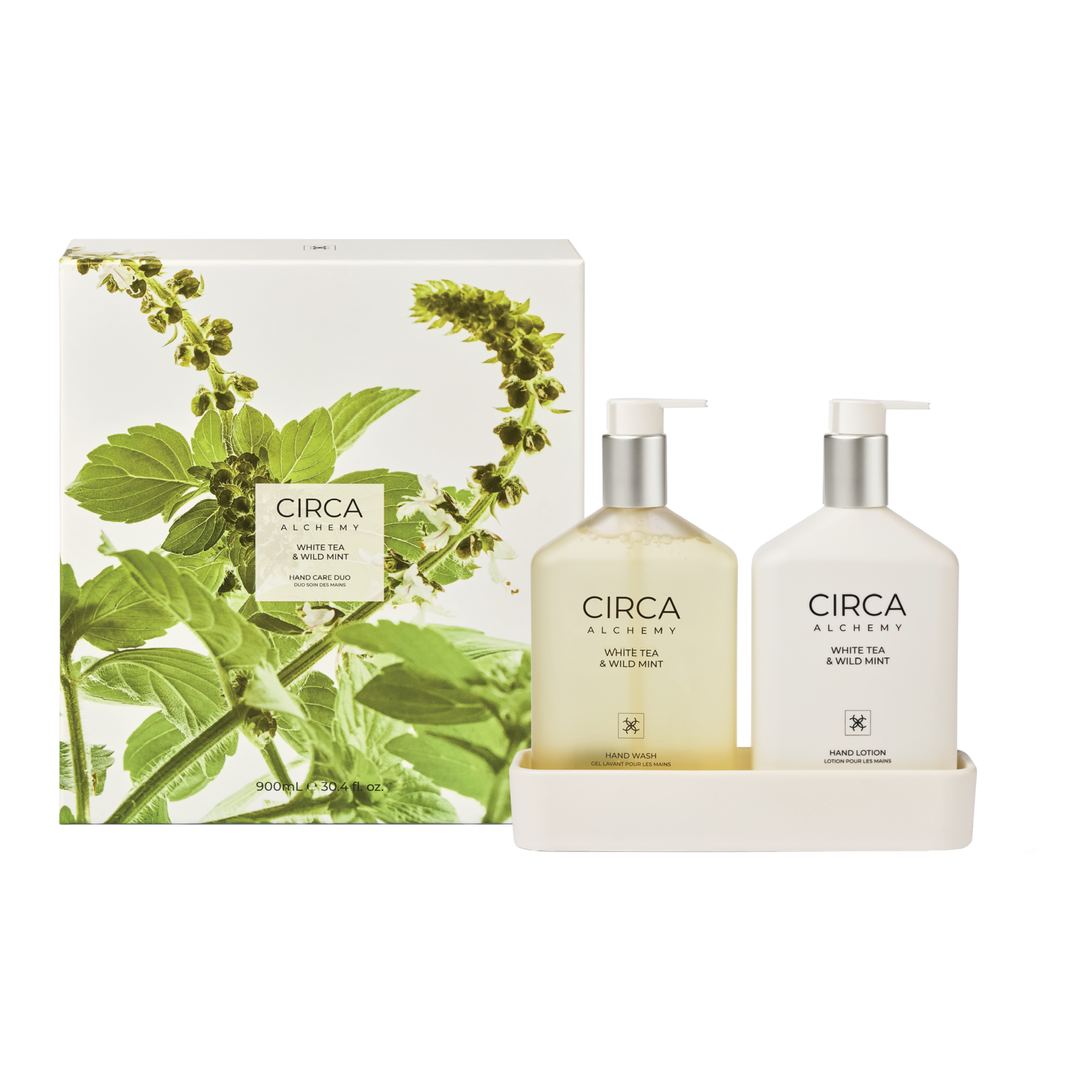 CIRCA 900ml Hand Care Duo - Alchemy - White Tea & Wild Mint