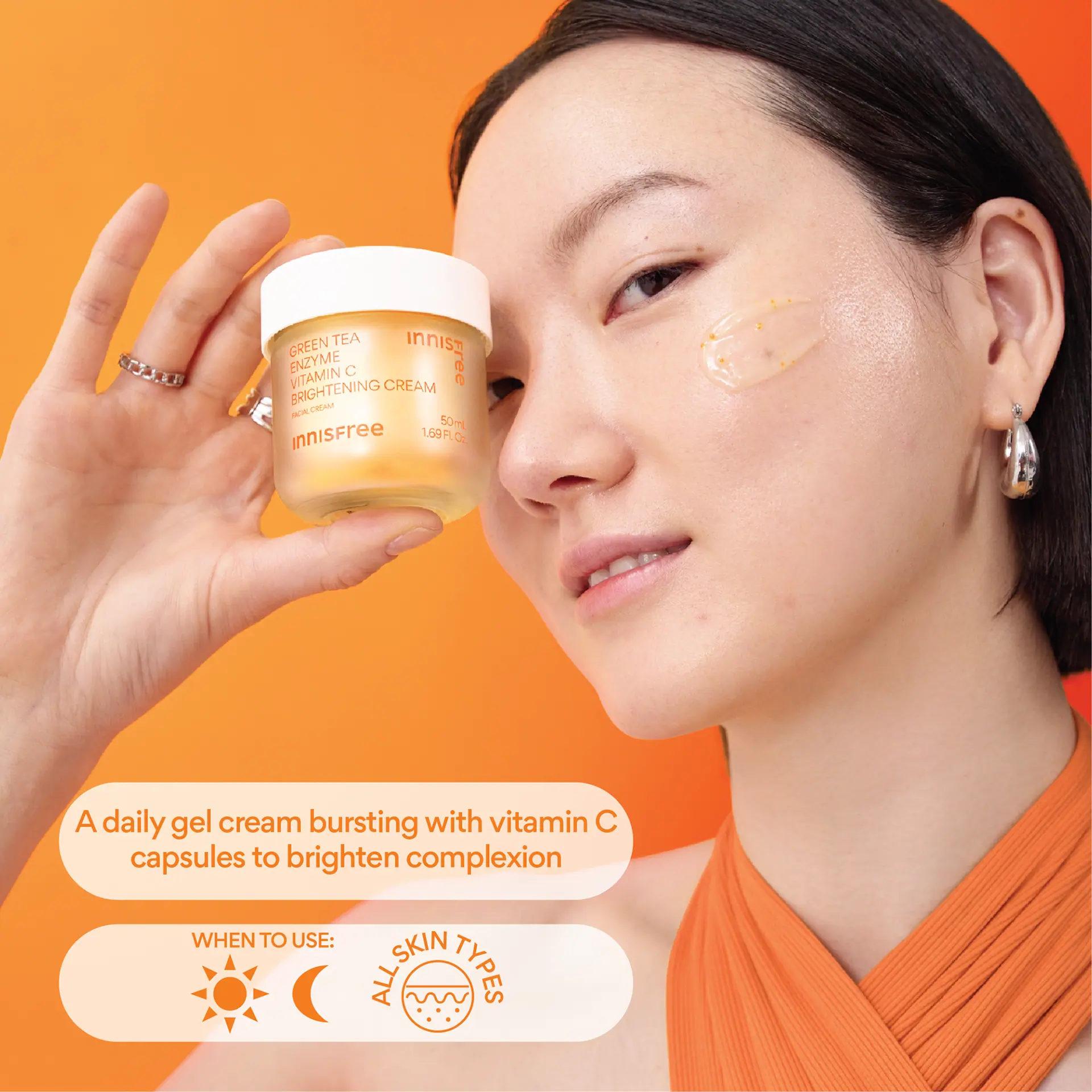INNISFREE Green Tea Enzyme Vitamin C Brightening Cream