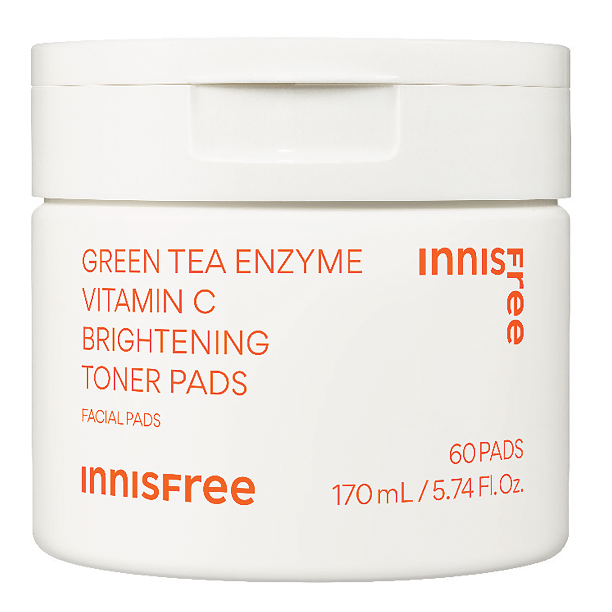 INNISFREE Green Tea Enzyme Vitamin C Brightening Toner Pad 60ea
