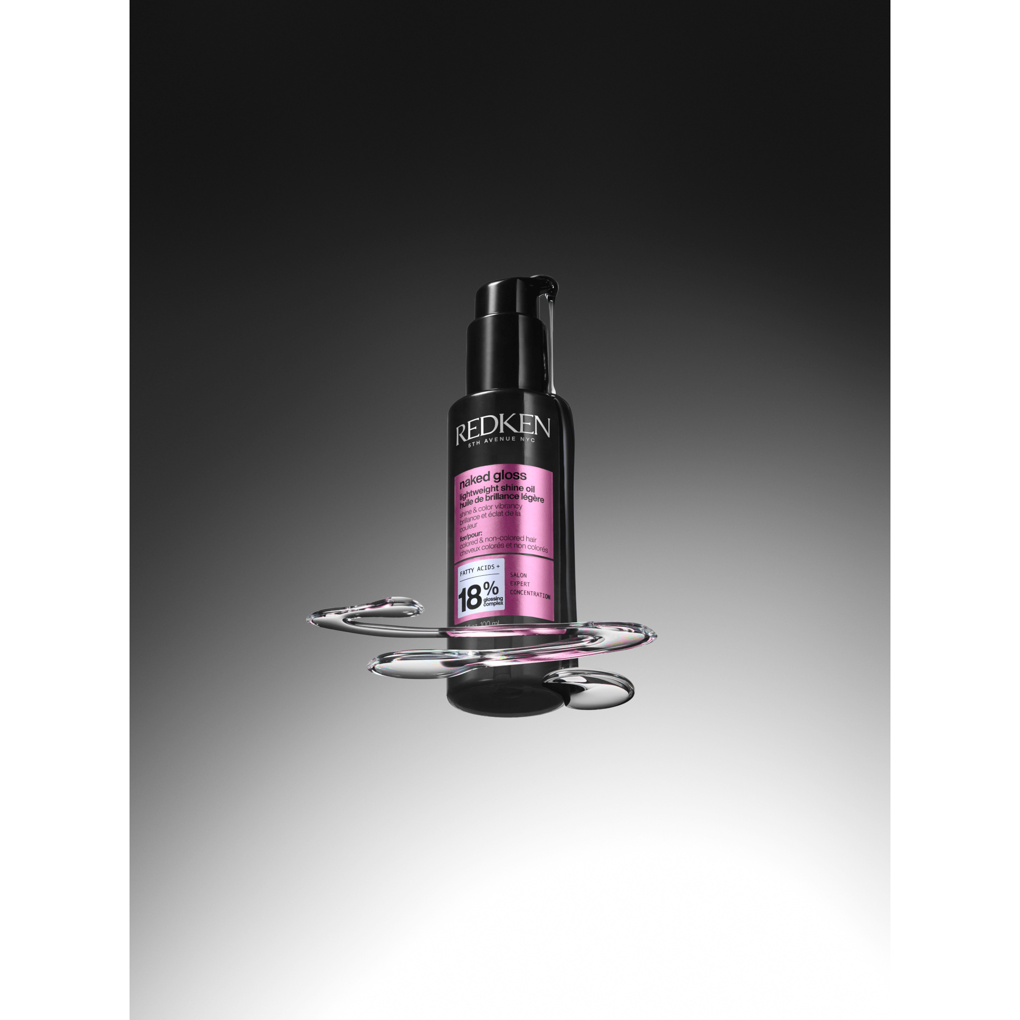 【新品未使用】De GLOSSY OIL 100ml Redken Naked Gloss Lightweight Shine Oil 100ml - Adore Beauty