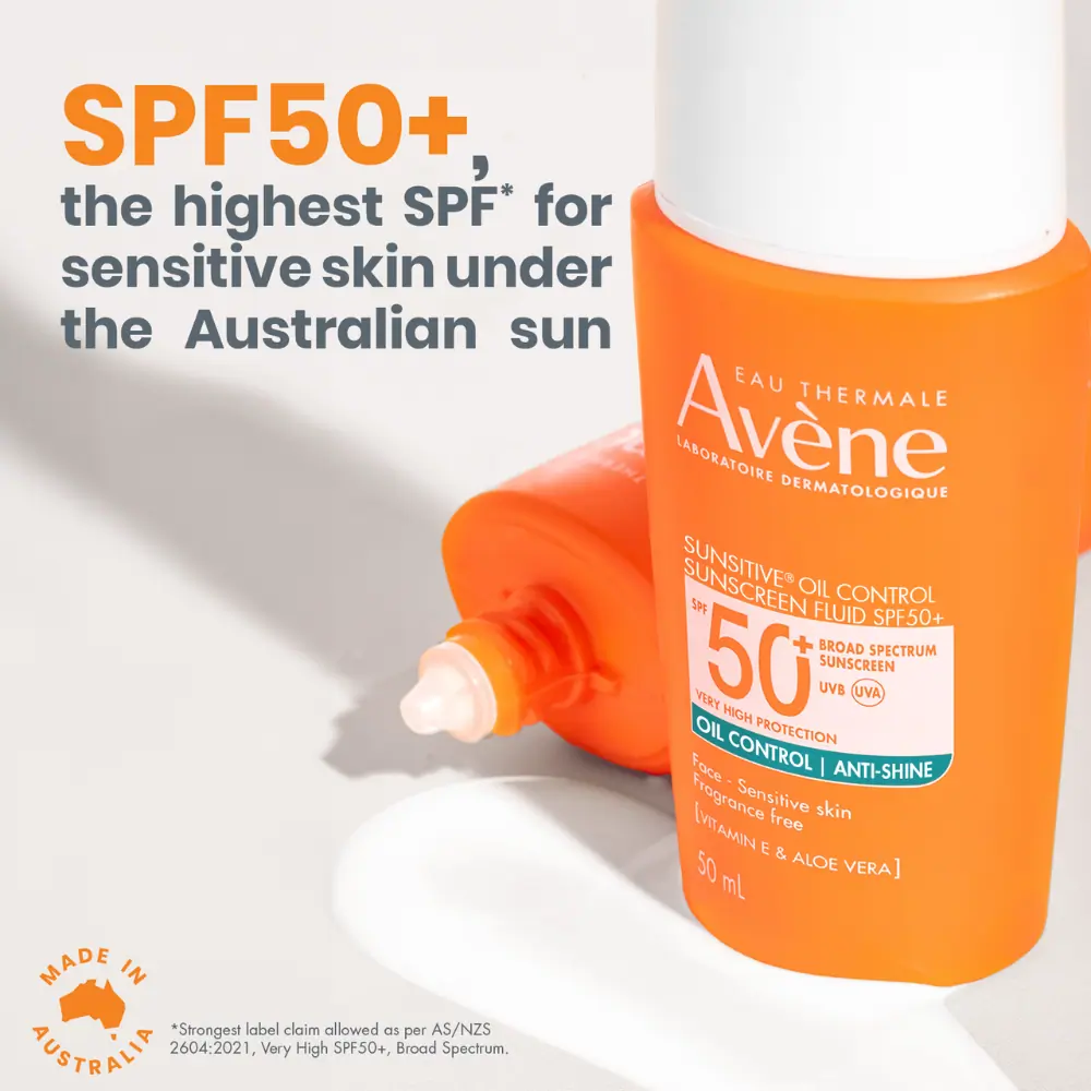 Avène SunsitiveÂ® Oil Control Sunscreen Fluid SPF 50+