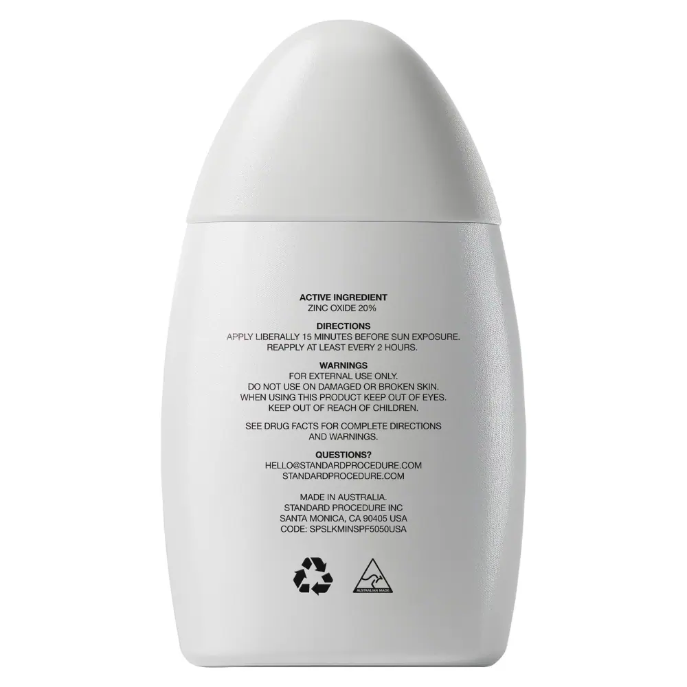 Standard Procedure Silk Mineral SPF50 Sunscreen