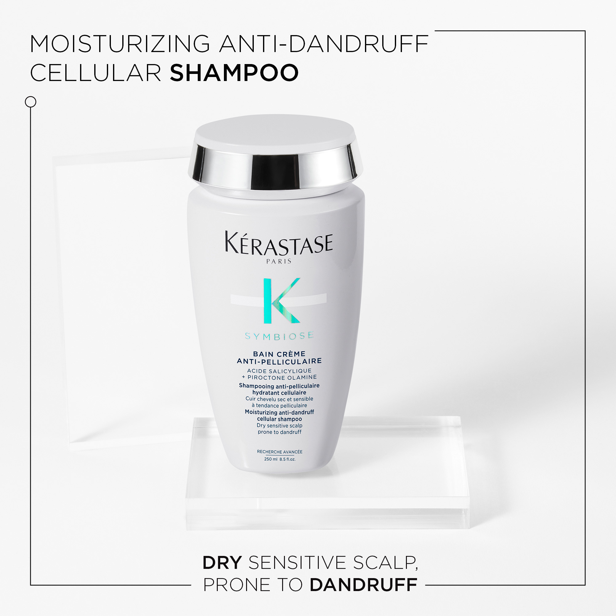 Kérastase Symbiose Moisturising Anti-Dandruff Cellular Bain Shampoo (dry scalp) 250ml