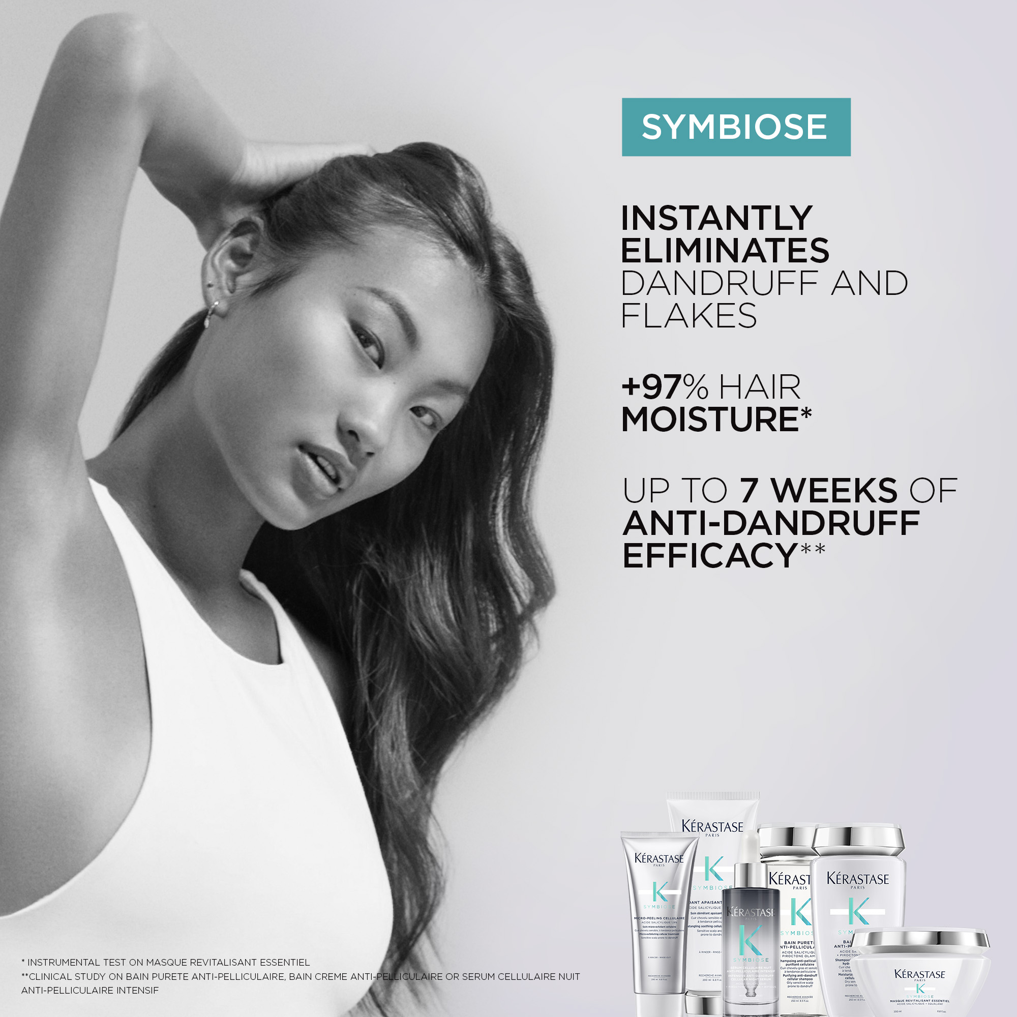 Kérastase Symbiose Moisturising Anti-Dandruff Cellular Bain Shampoo (dry scalp) 250ml