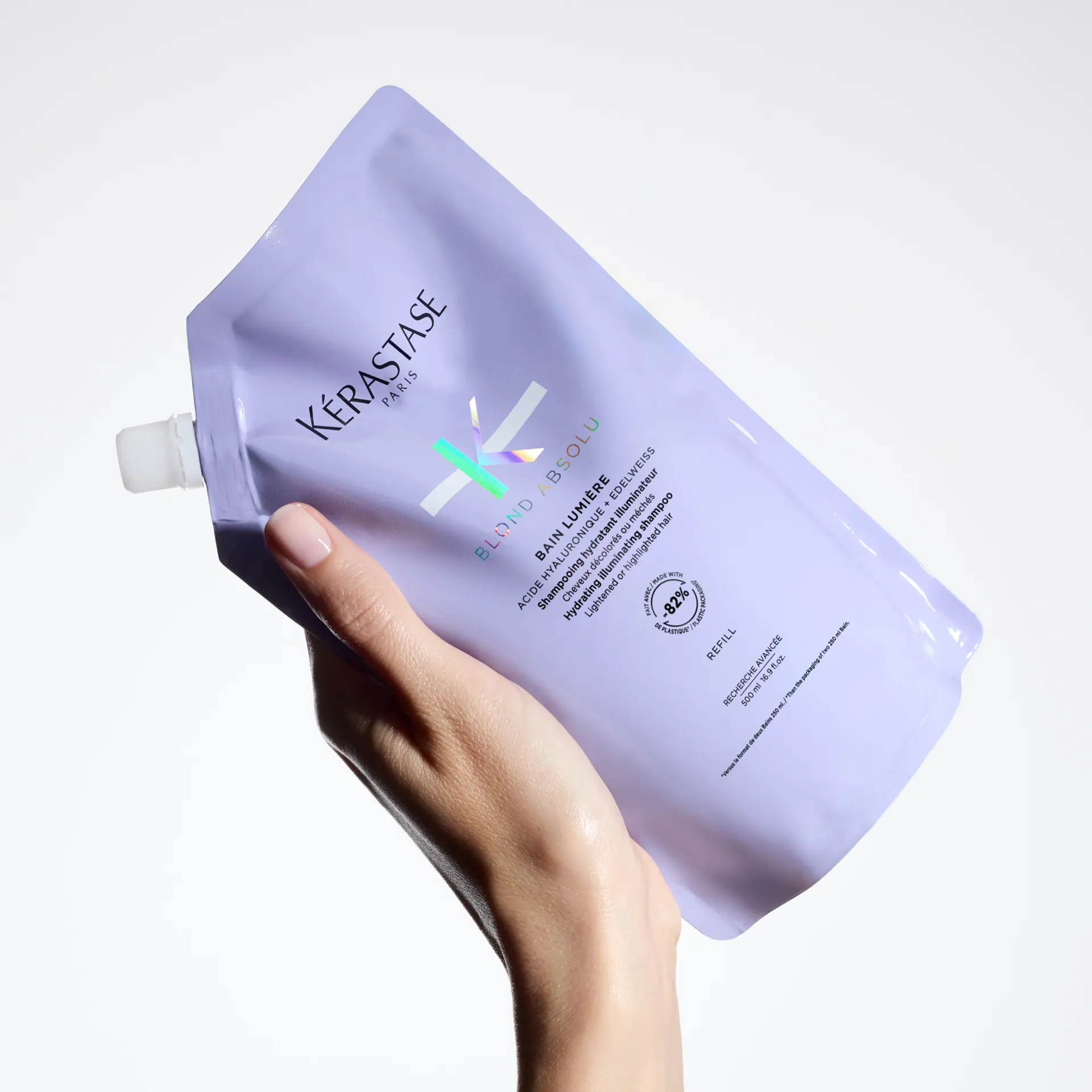 Kérastase Blond Absolu Bain Lumiére Refill Shampoo Pouch For Lightened and Highlighted Hair 500ml