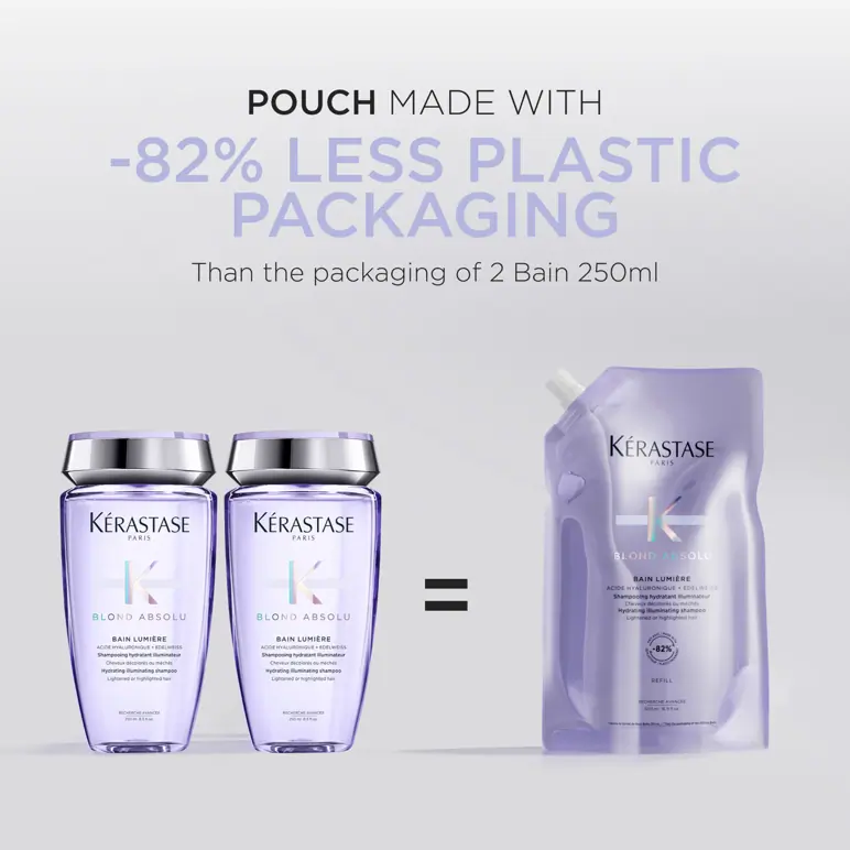 Kérastase Blond Absolu Bain Lumiére Refill Shampoo Pouch For Lightened and Highlighted Hair 500ml