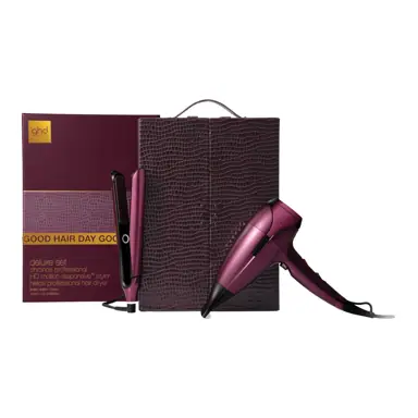 ghd deluxe gift set in cherry chic